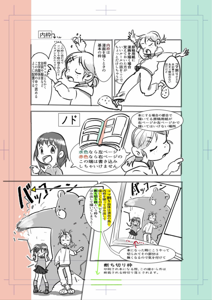 漫画のコマ割りの基礎から工夫やコツまで絵を使って解説 イラストブログ つぐまの森